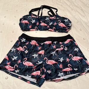 Sunikini Flamingo Tankini/Swimsuit Size 20W